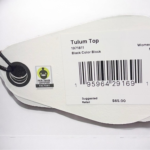 🌻NEW w/tag Prana Size Medium Tulum Bikini Top + Black Summer Wave Bottom Set (2) - Picture 14 of 15